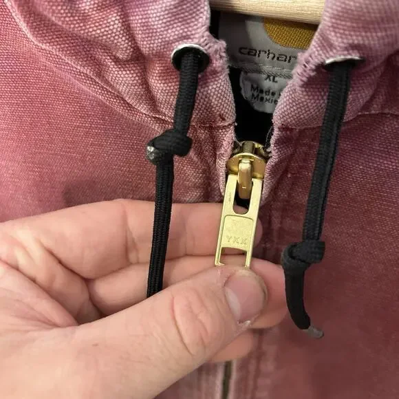 Y2K Carhartt Quilted Active Jacket “Dark Red” J130 DKR